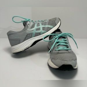 ASICS Gel Contend 5 Women’s Running Shoes, Gray & Blue